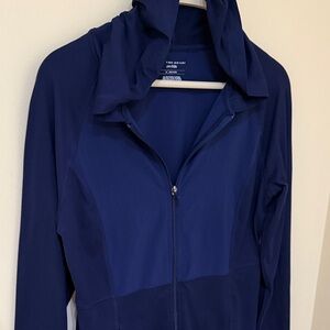 Tek Gear Women's Navy lightweight casual athletic Utility Jacket Stretch size S